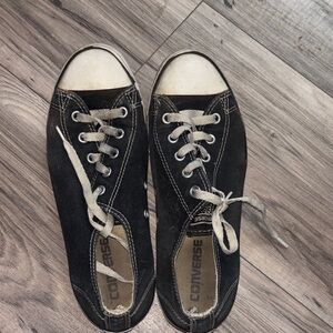 Converse Black and White Low Top Canvas Sneakers